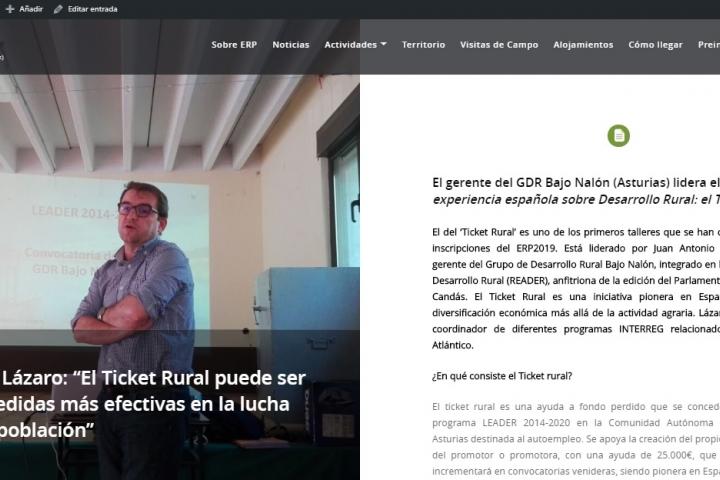 El taller 'El Ticket Rural' de READER es acogido con gran expectativa en el ERP