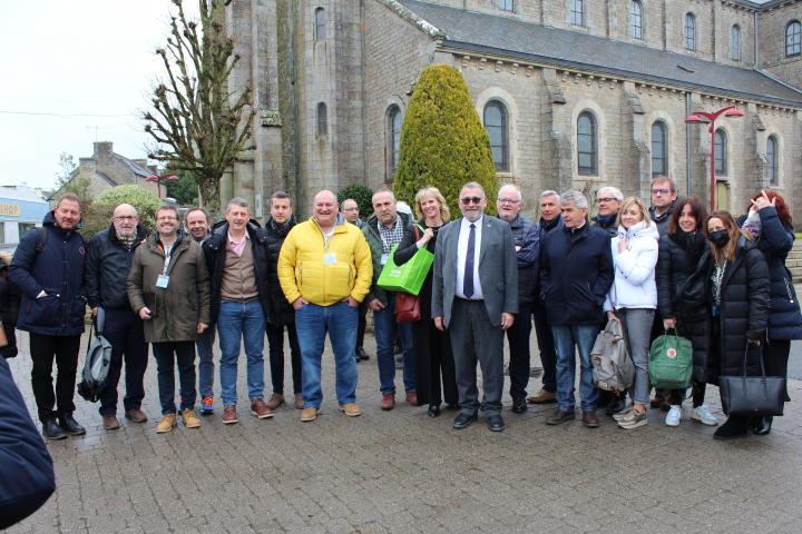 Delegación asturiana en Bretaña con Marion Eckard