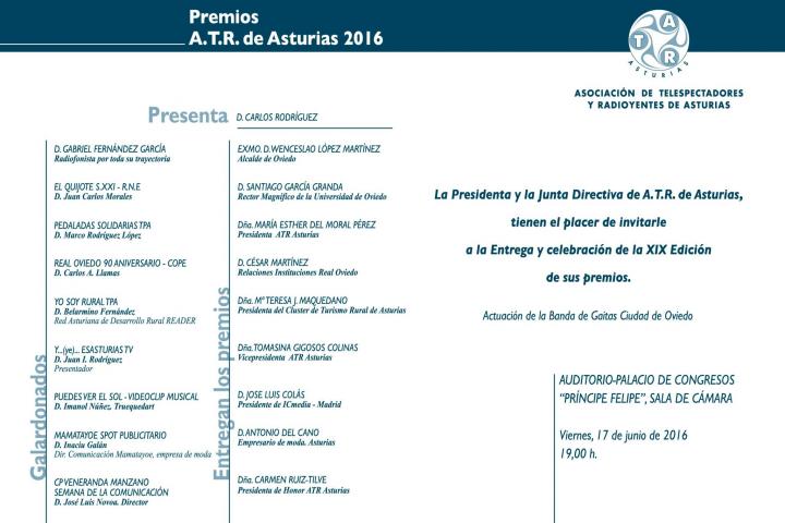 La Asociación de Telespectadores y Radioyentes de Asturias premia al programa Yo soy Rural de READER que emite la TPA