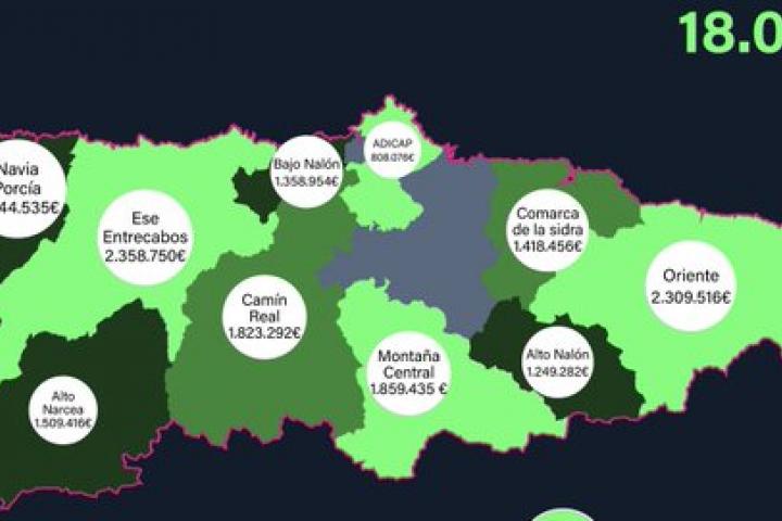 Mapa convocatoria leader 2023